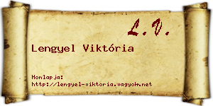 Lengyel Viktória névjegykártya